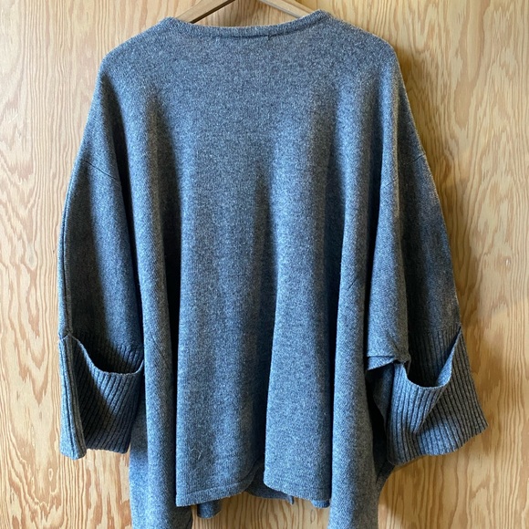 Part Two Wool blend Poncho Sweater - Picture 3 of 7